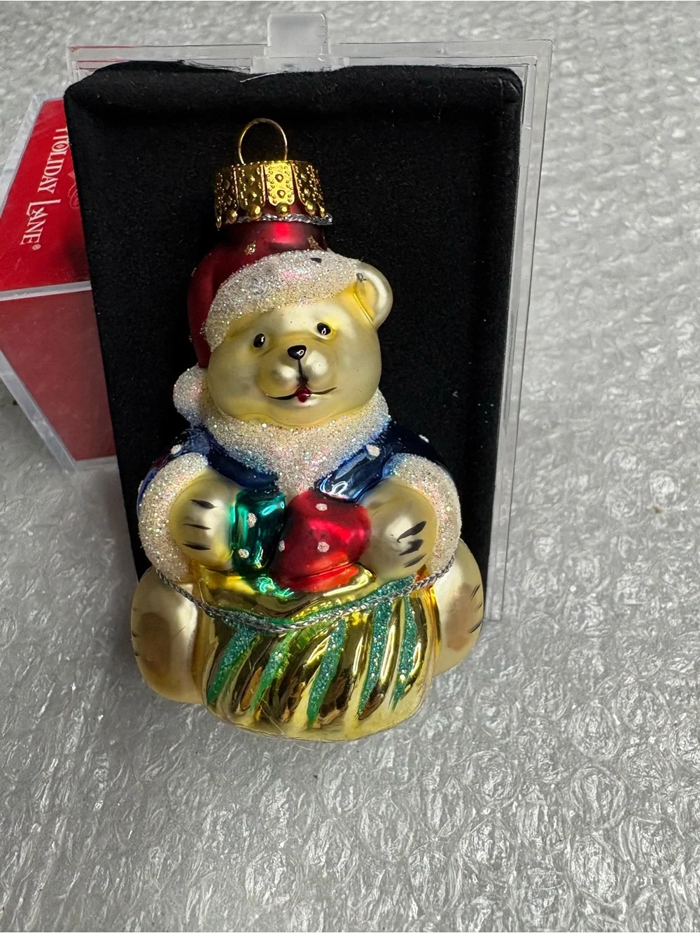 Holiday Lane Teddy Bear Christmas Ornament